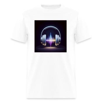 Head Phone - Men's T-Shirt - white - Front - Jose (178cm)