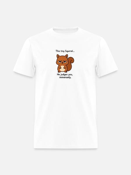 Squirrel of Judgement - Men's T-Shirt - white