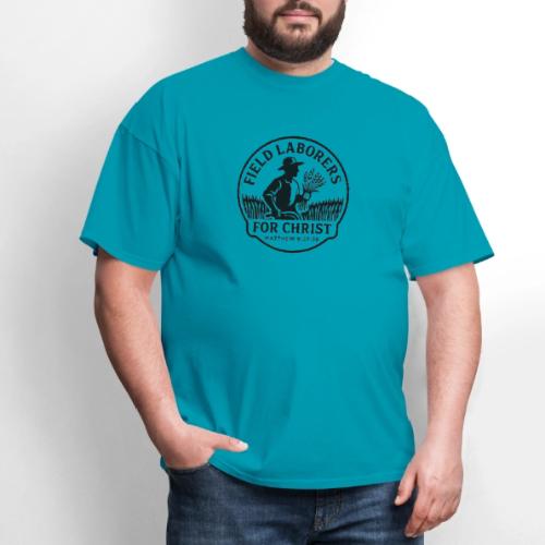 Field Labor Matt 9 37 Big background - Men's T-Shirt