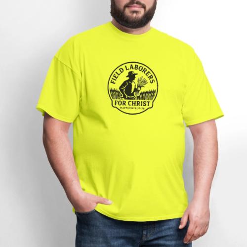 Field Labor Matt 9 37 Big background - Men's T-Shirt