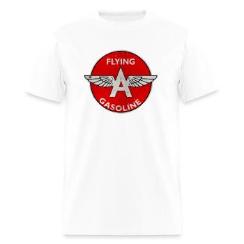 Flying A Gasoline rusted version - Men's T-Shirt - white - Front - Jose (178cm)