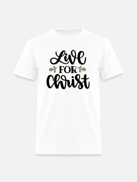 Live For Christ - Men's T-Shirt - white