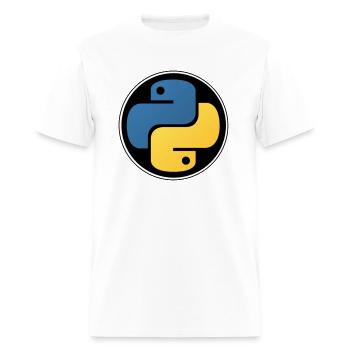 Python programming - Men's T-Shirt - white - Front - Jose (178cm)