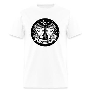 Gemini Zodiac Sign - Men's T-Shirt - white - Front - Jose (178cm)
