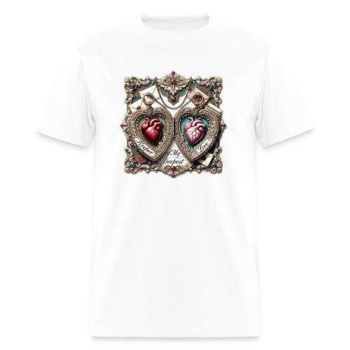Keeper of My Deepest Love Victorian Locket T-Shirt - Men's T-Shirt