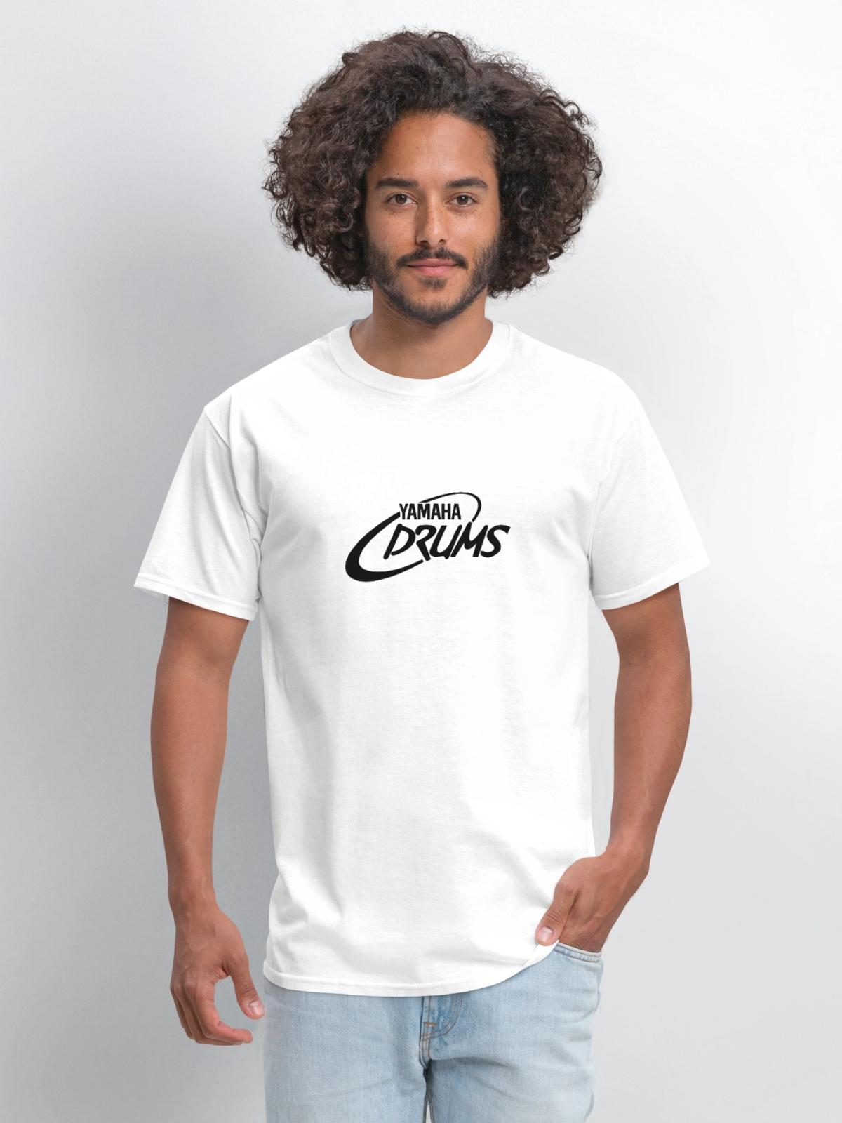 Yamaha Drums Logo - Men's T-Shirt - white - Front - Jose (178cm)