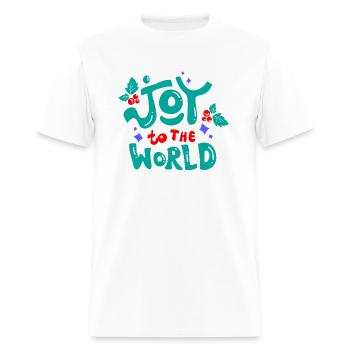 joy to the world - Men's T-Shirt - white - Front - Jose (178cm)