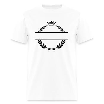 Bannière de nom de couronne de laurier avec couronne - T-shirt Homme - blanc - Devant - Jose (178cm)