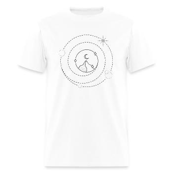 Aesthetic spiral line - Men's T-Shirt - white - Front - Jose (178cm)