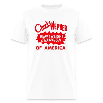 Boxing T-Shirt: Chuck Wepner: Heavyweight Champion - Men's T-Shirt - white - Front - Jose (178cm)