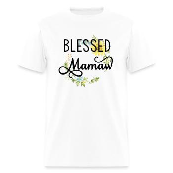 Bienheureux Mamaw Tournesol - T-shirt Homme - blanc - Devant - Jose (178cm)