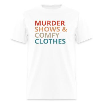 Murder Shows Comfy Crime - Men's T-Shirt - white - Front - Jose (178cm)