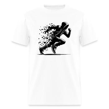 run design - Men's T-Shirt - white - Front - Jose (178cm)