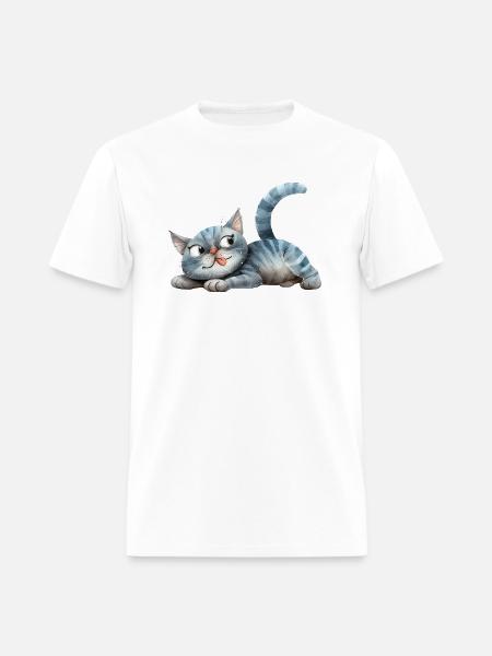 Funny Cat - Men's T-Shirt - white