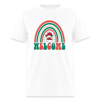 Bienvenue - T-shirt Homme - blanc - Devant - Jose (178cm)