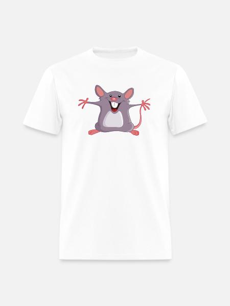 Happy Mouse - Men's T-Shirt - white