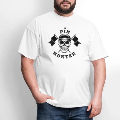 PIN HUNTER - Pro Golf Gift Tee - Skull & Flag - Men's T-Shirt