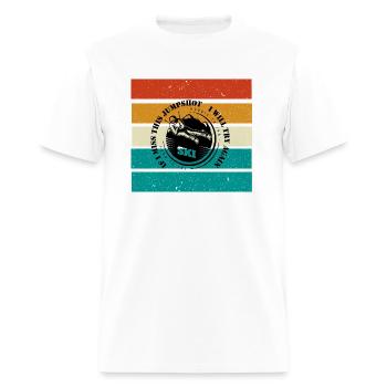 if i miss this jumpshot i will thy again, sking - Men's T-Shirt - white - Front - Jose (178cm)
