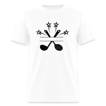 Skimmer and ladle 4 stars - Men's T-Shirt - white - Front - Jose (178cm)