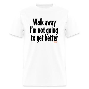 walk away - Men's T-Shirt - white - Front - Jose (178cm)