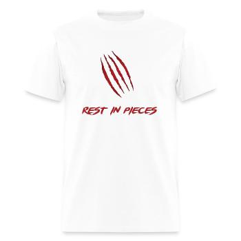 rest in pieces - Men's T-Shirt - white - Front - Jose (178cm)