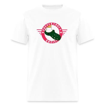 sock and rocs societ - Men's T-Shirt - white - Front - Jose (178cm)