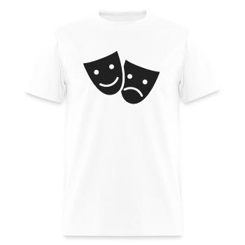 Drama Comedy And Tragedy - Men's T-Shirt - white - Front - Jose (178cm)