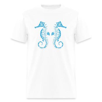 SEA HORSE - Men's T-Shirt - white - Front - Jose (178cm)