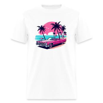 Pink cadillac - Men's T-Shirt - white - Front - Jose (178cm)