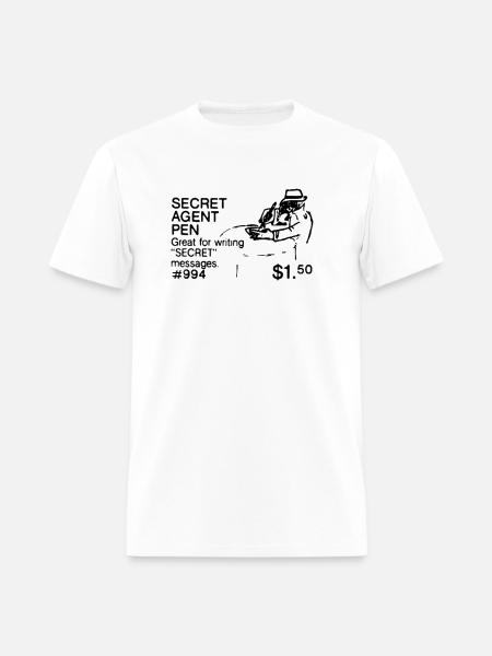 SECRET AGENT PEN - Men's T-Shirt - white