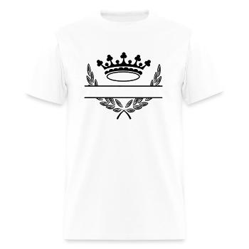 Couronne en couronne de laurier - T-shirt Homme - blanc - Devant - Jose (178cm)