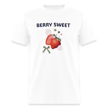 berry sweet - Men's T-Shirt - white - Front - Jose (178cm)