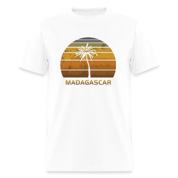 Retro Madagascar Africa Souvenir - Men's T-Shirt - white - Front - Jose (178cm)