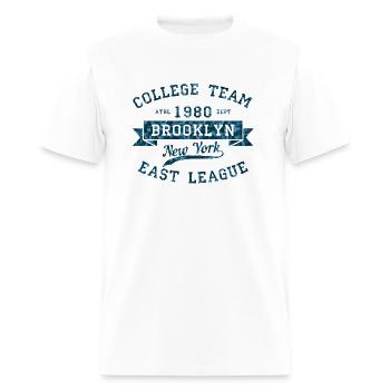 COLLEGE TEAM - Men's T-Shirt - white - Front - Jose (178cm)