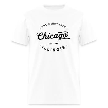 Chicago Illinois Windy City - Men's T-Shirt - white - Front - Jose (178cm)