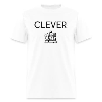 Clever - chess - Men's T-Shirt - white - Front - Jose (178cm)