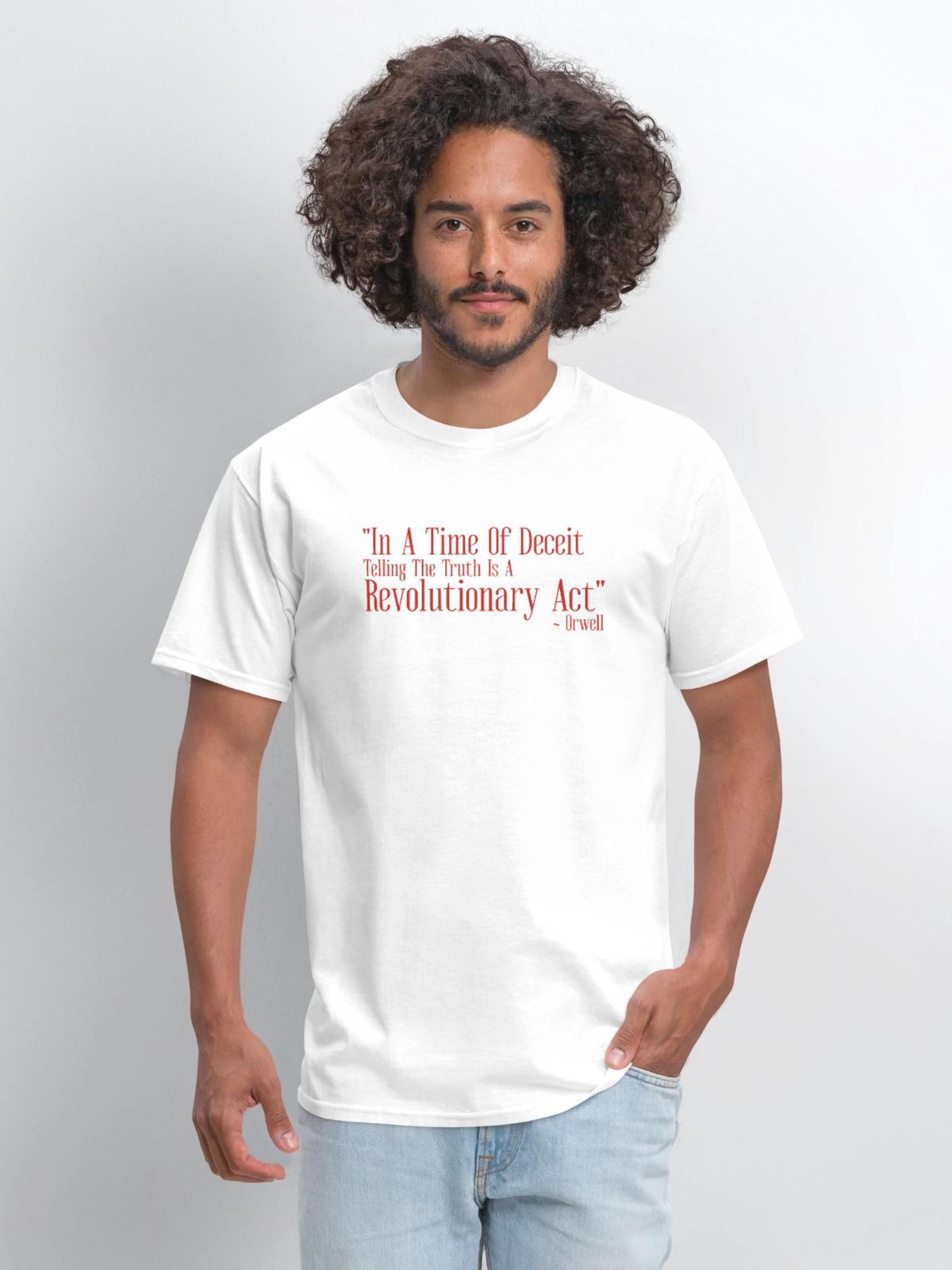 In A Time Of Deceit - Men's T-Shirt - white - Front - Jose (178cm)
