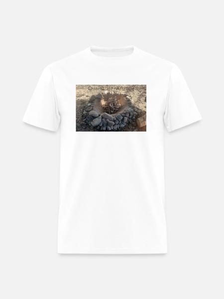 Quartzsite Un-Lit Campfire - Men's T-Shirt - white