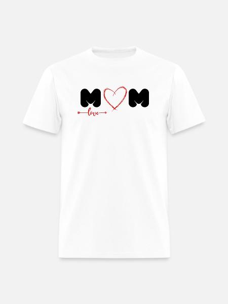 Celebrate Motherly Love with 'Love Mom' - Men's T-Shirt - white
