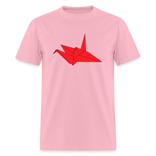 Origami Paper Crane Design - Red - Men's T-Shirt