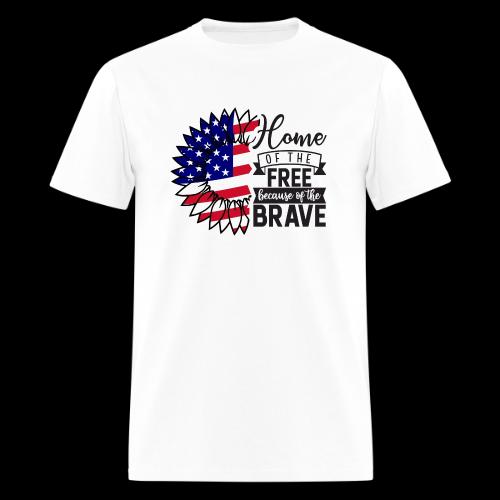 Home the free because of the brave - Men's T-Shirt