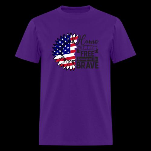 Home the free because of the brave - Men's T-Shirt