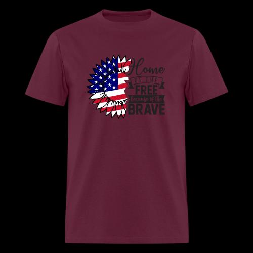 Home the free because of the brave - Men's T-Shirt