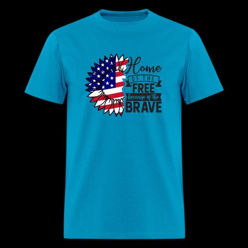 Home the free because of the brave - Men's T-Shirt
