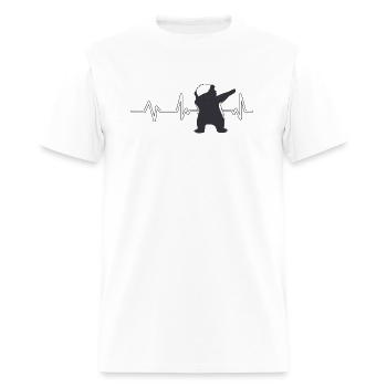 Honey Badger Heartbeat Honey Badger Gift Honey Bad - Men's T-Shirt - white - Front - Jose (178cm)
