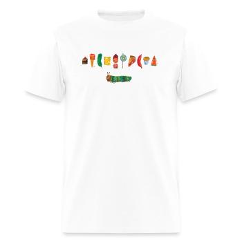 Eric Carle Caterpillar Feast - Men's T-Shirt - white - Front - Jose (178cm)