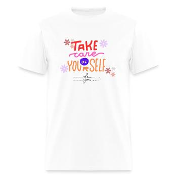 take care of youself - Men's T-Shirt - white - Front - Jose (178cm)