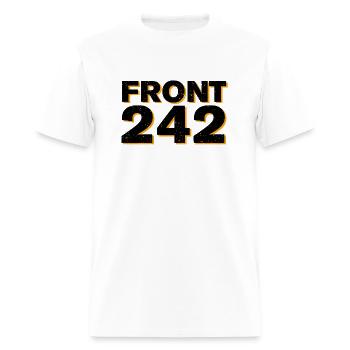 Front 242 - Men's T-Shirt - white - Front - Jose (178cm)
