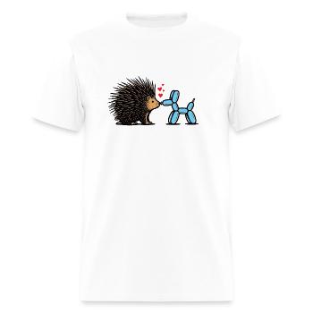 Forbidden love - Men's T-Shirt - white - Front - Jose (178cm)