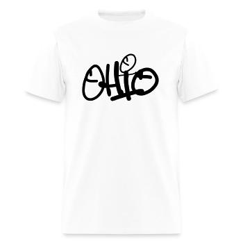 Ohio graffiti - Men's T-Shirt - white - Front - Jose (178cm)
